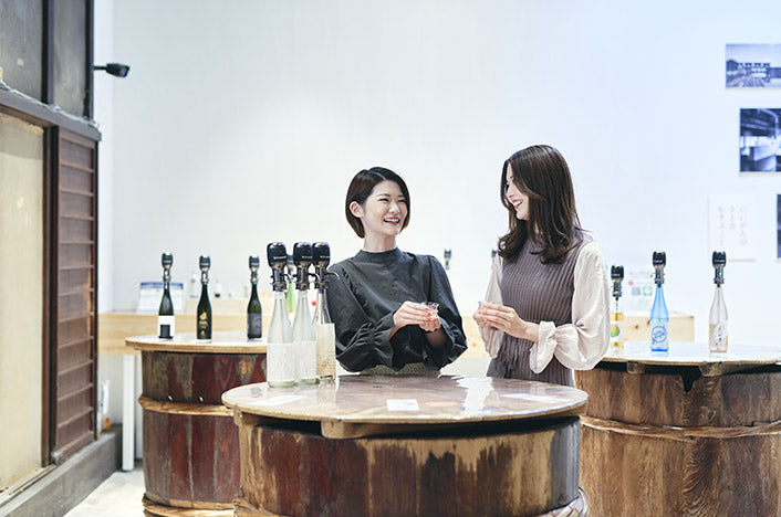 15〜20種類以上の純米酒をテイスティング